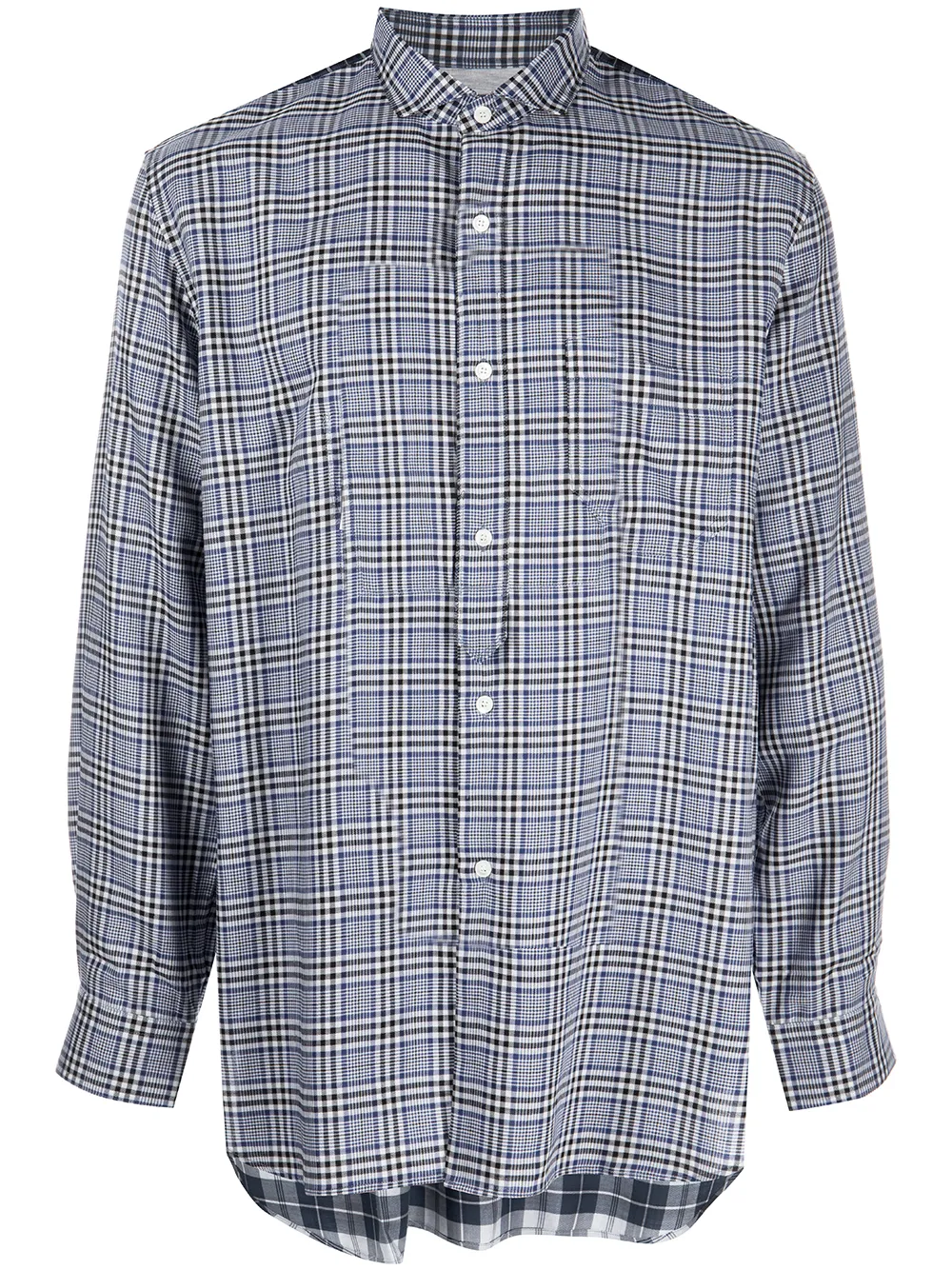 

Junya Watanabe MAN checked long-sleeved shirt - Grey