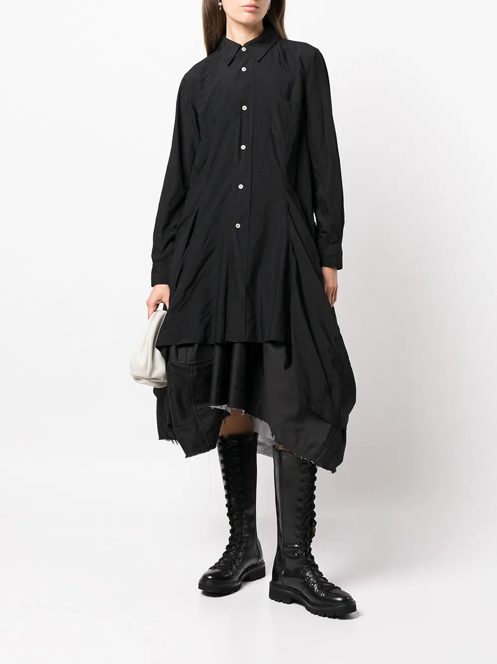 COMME DES GARÇONS RAW-CUT EDGE OVERSIZE SHIRT