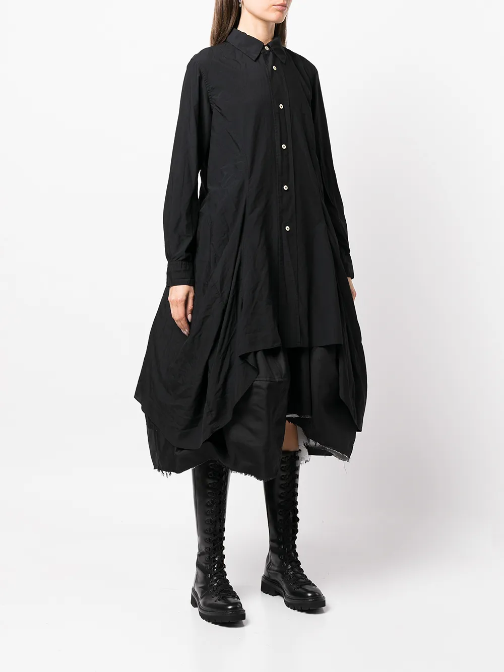 COMME DES GARÇONS RAW-CUT EDGE OVERSIZE SHIRT