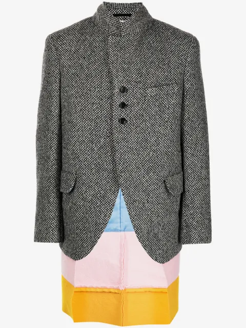 Comme des Garçons Homme Plus blazer colour block à empiècements