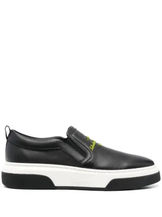 スニーカー SALVATORE FERRAGAMO BLACK LEATHER CASSINA SNEAKERS 18903762_50687764_322.jpg