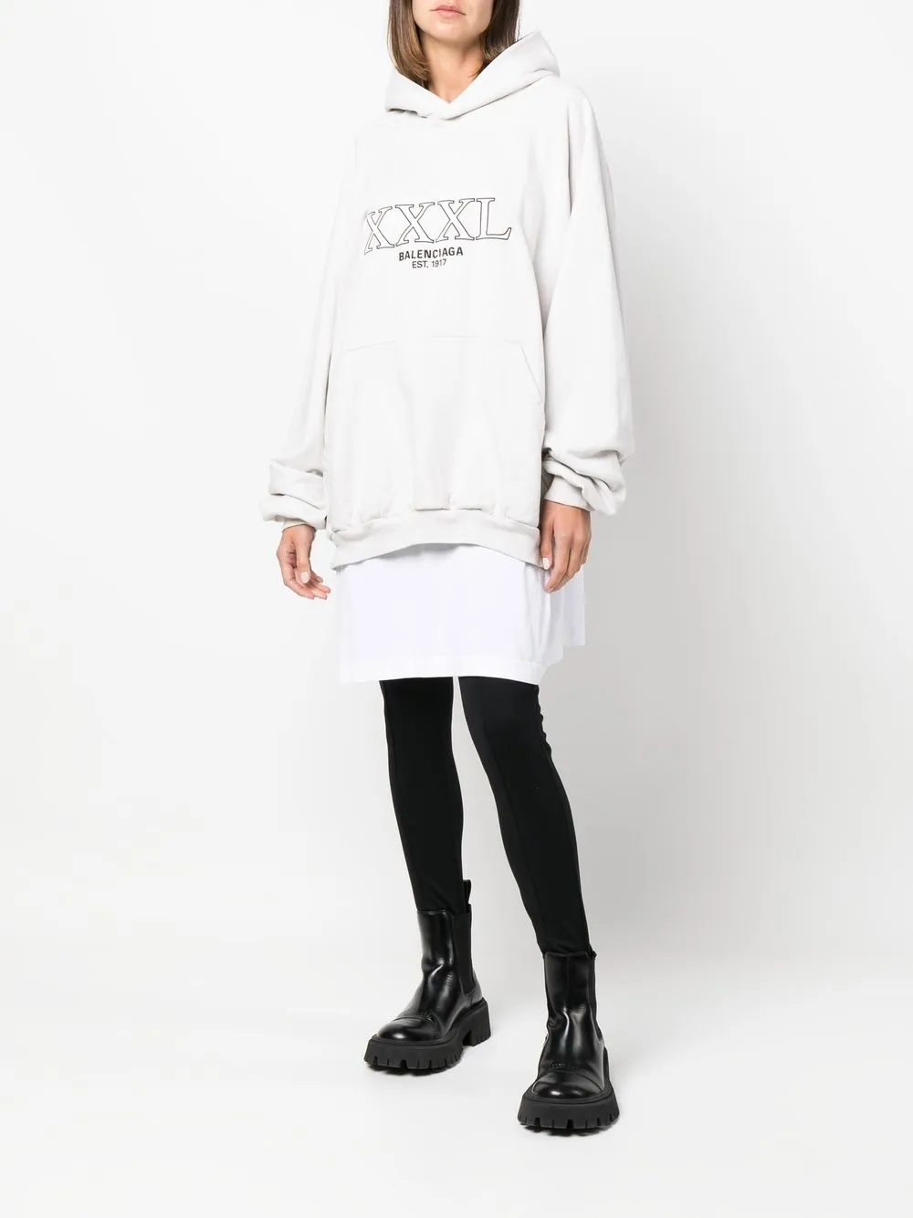 balenciaga hoodie womens olive