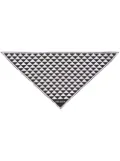 Prada geometric-print silk scarf - Black