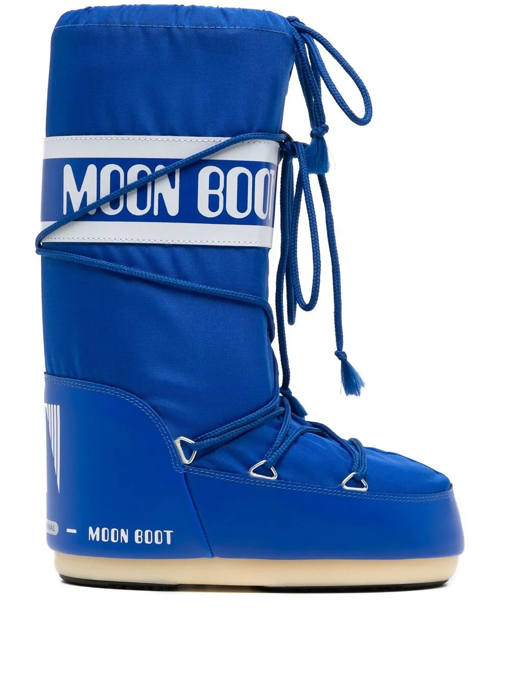 

Moon Boot logo-print laced snow boots - Blue