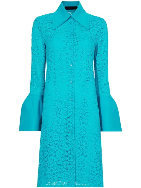 Proenza Schouler floral lace shirtdress