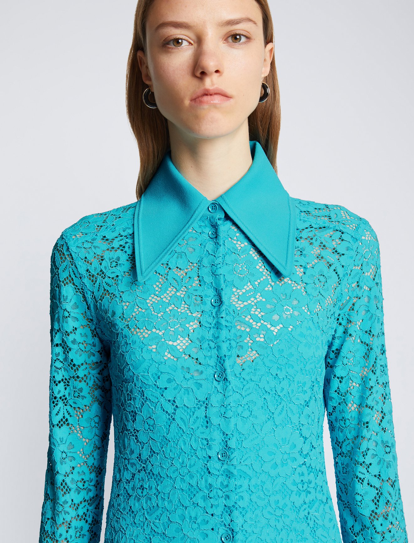Stretch Lace Shirt Dress #3