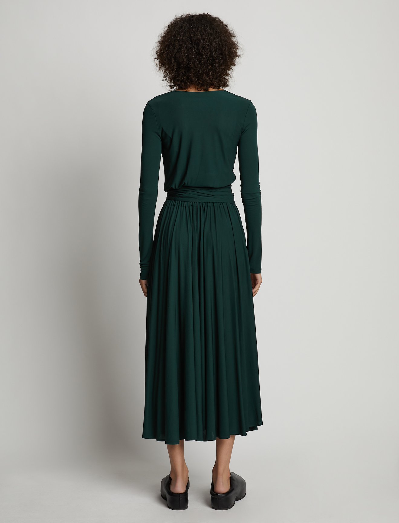 Matte Crepe Wrap Dress #2