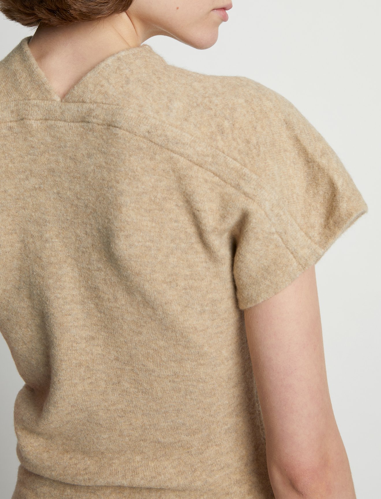 Wool Knit Twisted Dress #3