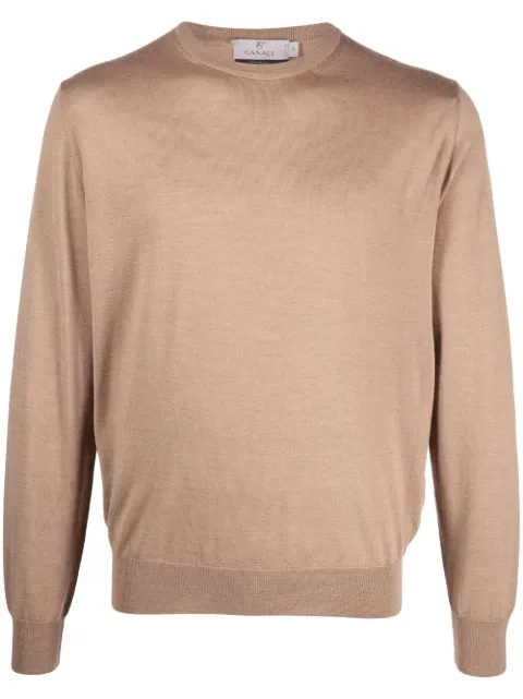 Canali suéter con cuello redondo