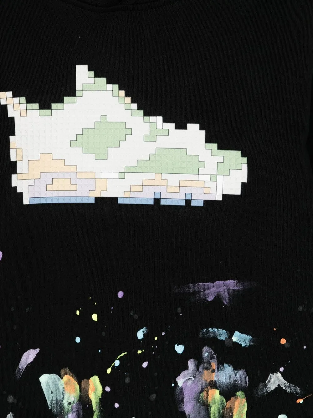 Mostly Heard Rarely Seen 8-bit Sneaker-print Graphic Hoodie In Schwarz