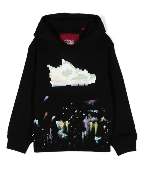 Mostly Heard Rarely Seen 8-Bit sneaker-print graphic hoodie