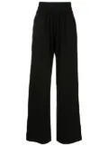 Lygia & Nanny Romã cotton-blend straight-leg trousers - Black