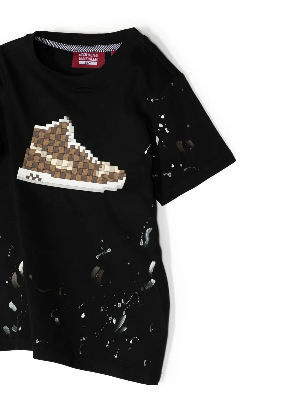  Mostly Heard Rarely Seen 8-bit Mini Checker Louis T-shirt - Black 