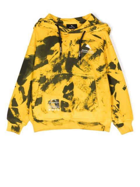 Mauna Kea tie-dye cotton hoodie