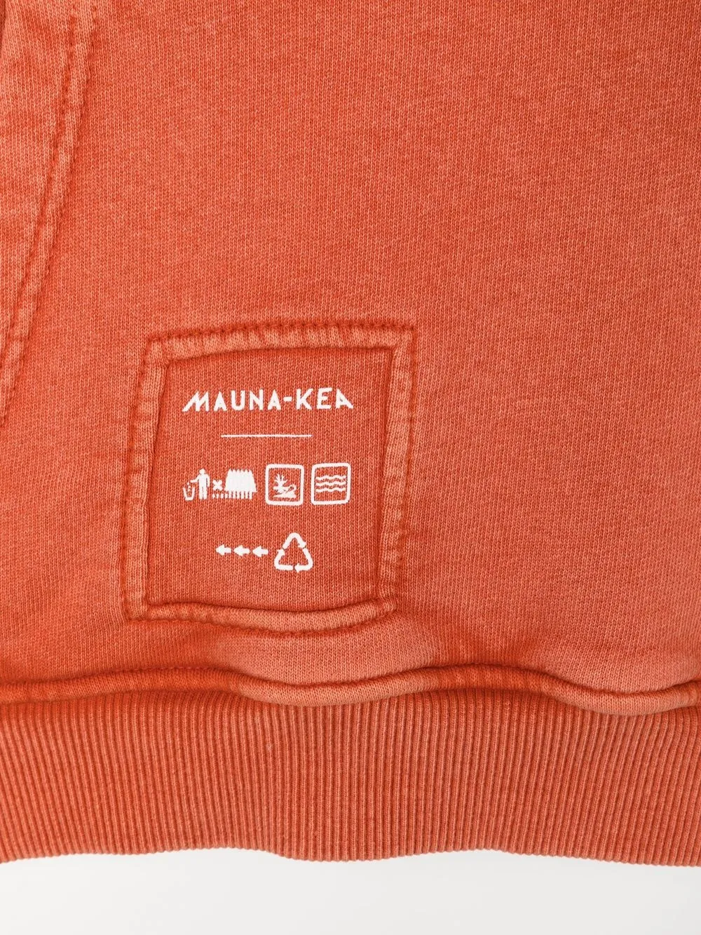  Mauna Kea Hoodie Mit Logo Print   Orange 