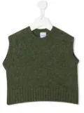 Aspesi Kids purl-knit ribbed knitted vest - Green