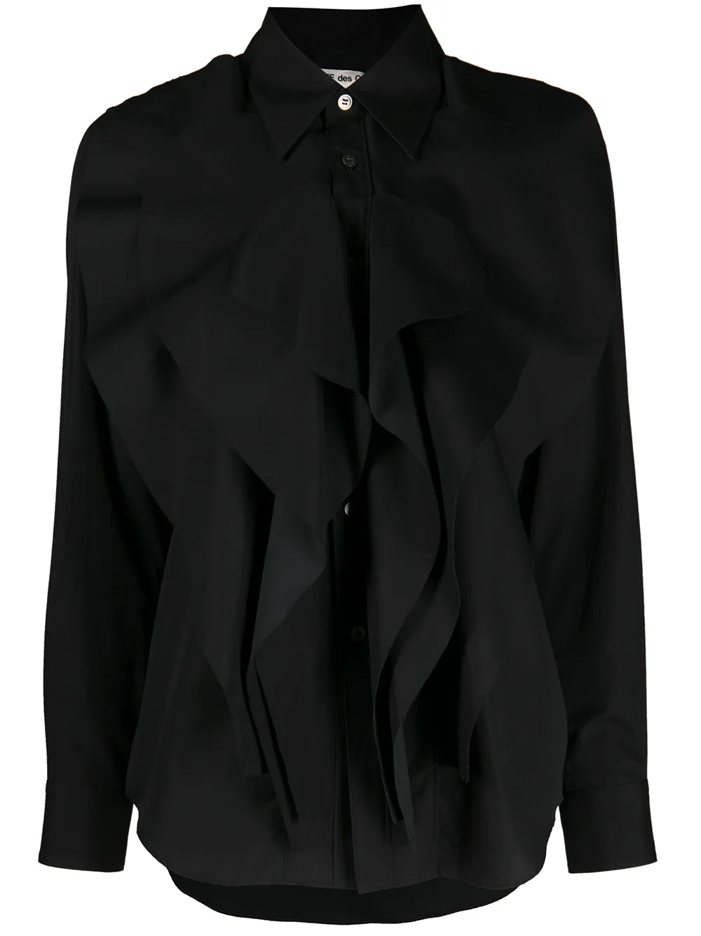 Comme Des Garçons ruffle-detailed long-sleeved Shirt - Farfetch