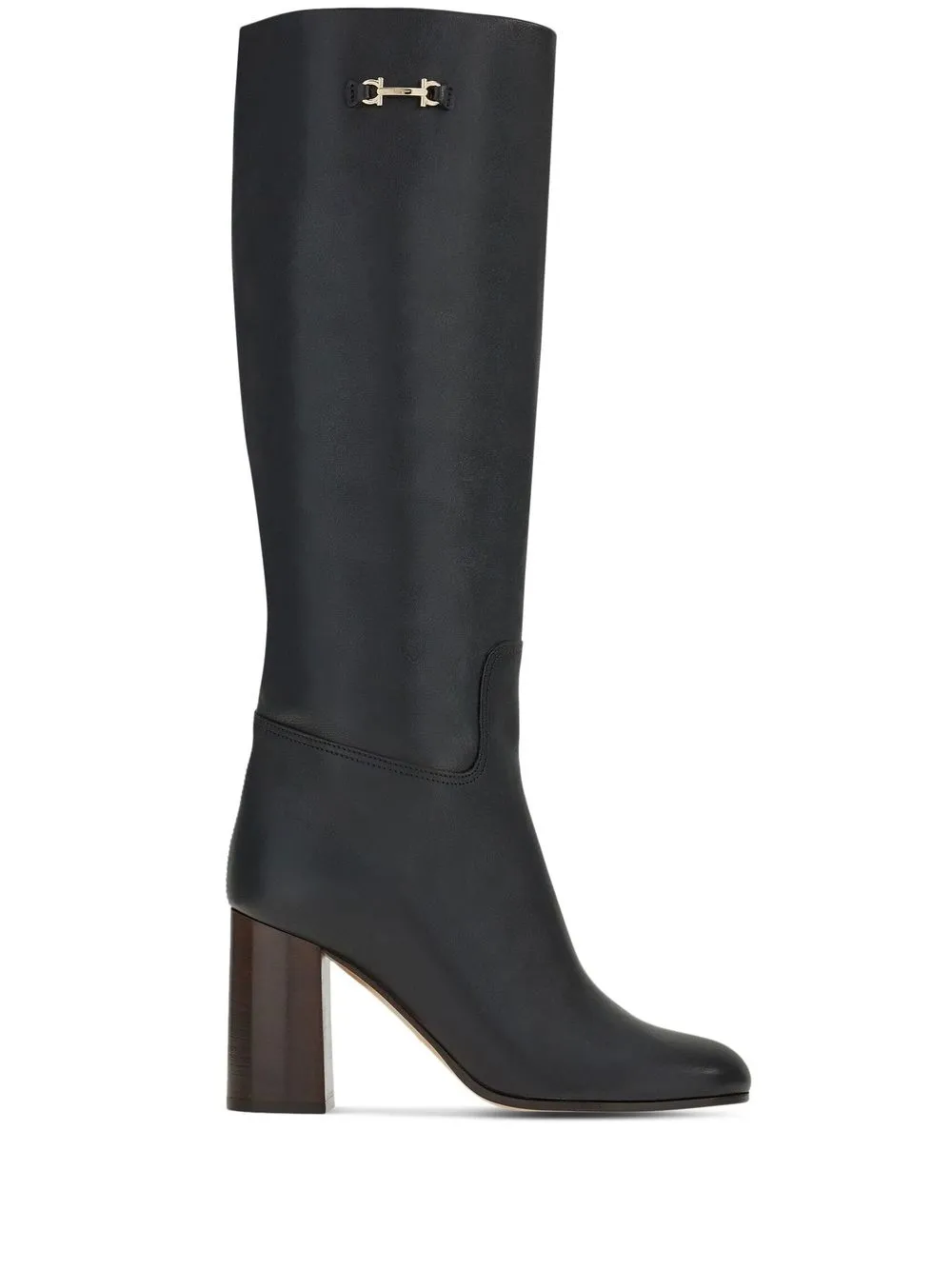 

Ferragamo botas con detalle de Gancini - Negro