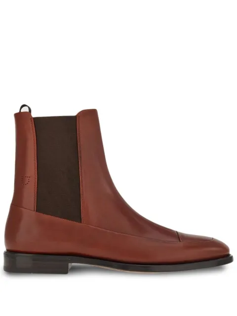 Ferragamo leather ankle boots