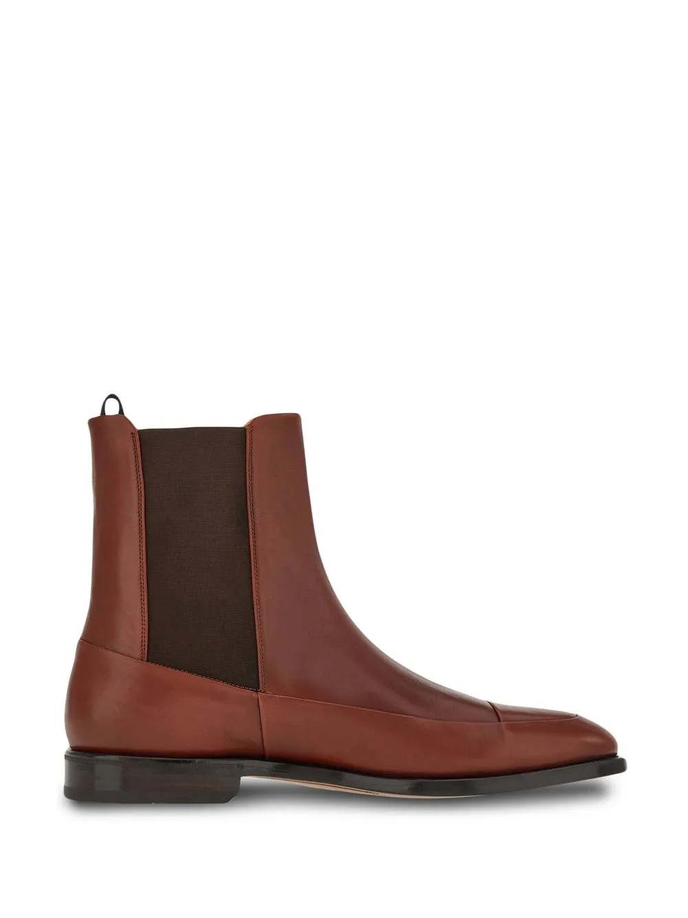 Ferragamo Leather Ankle Boots In Brown