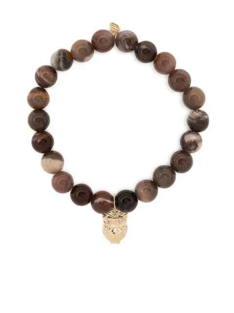 Sydney Evan 14kt yellow gold beaded bracelet