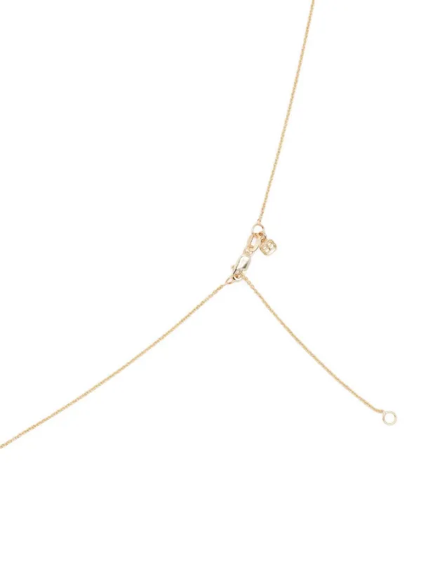 Sydney Evan 14kt Yellow Gold Cactus Charm Necklace Gold FARFETCH