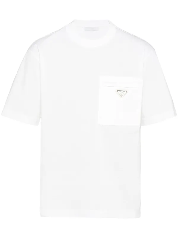 Prada Camiseta Com Placa De Logo - Farfetch