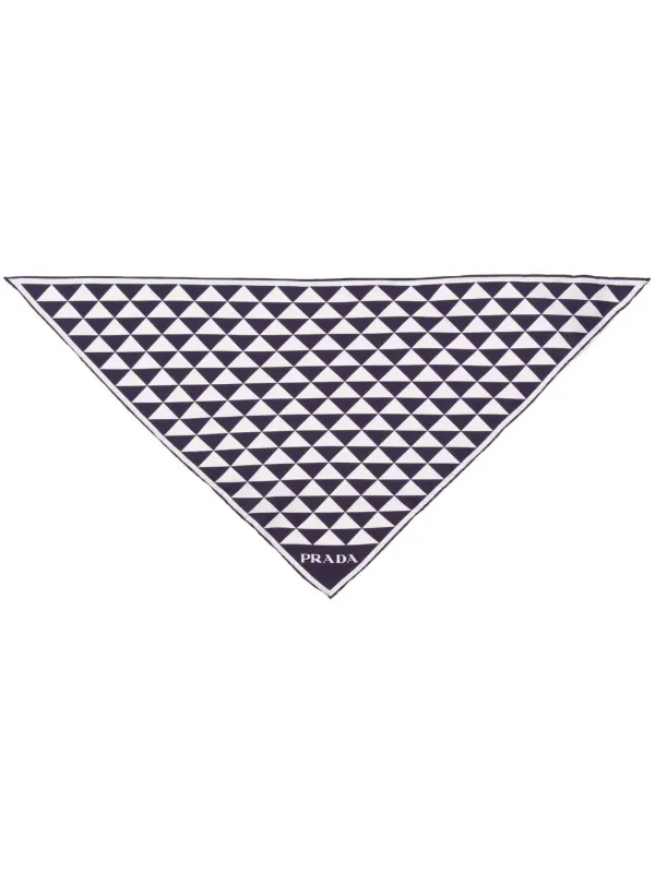 スカーフ PRADA Silk scarf Blue 18904396_41151928_600.jpg