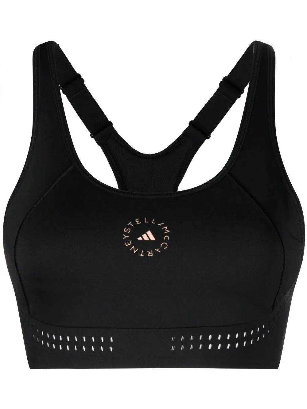 

adidas by Stella McCartney bra deportivo con logo estampado - Negro