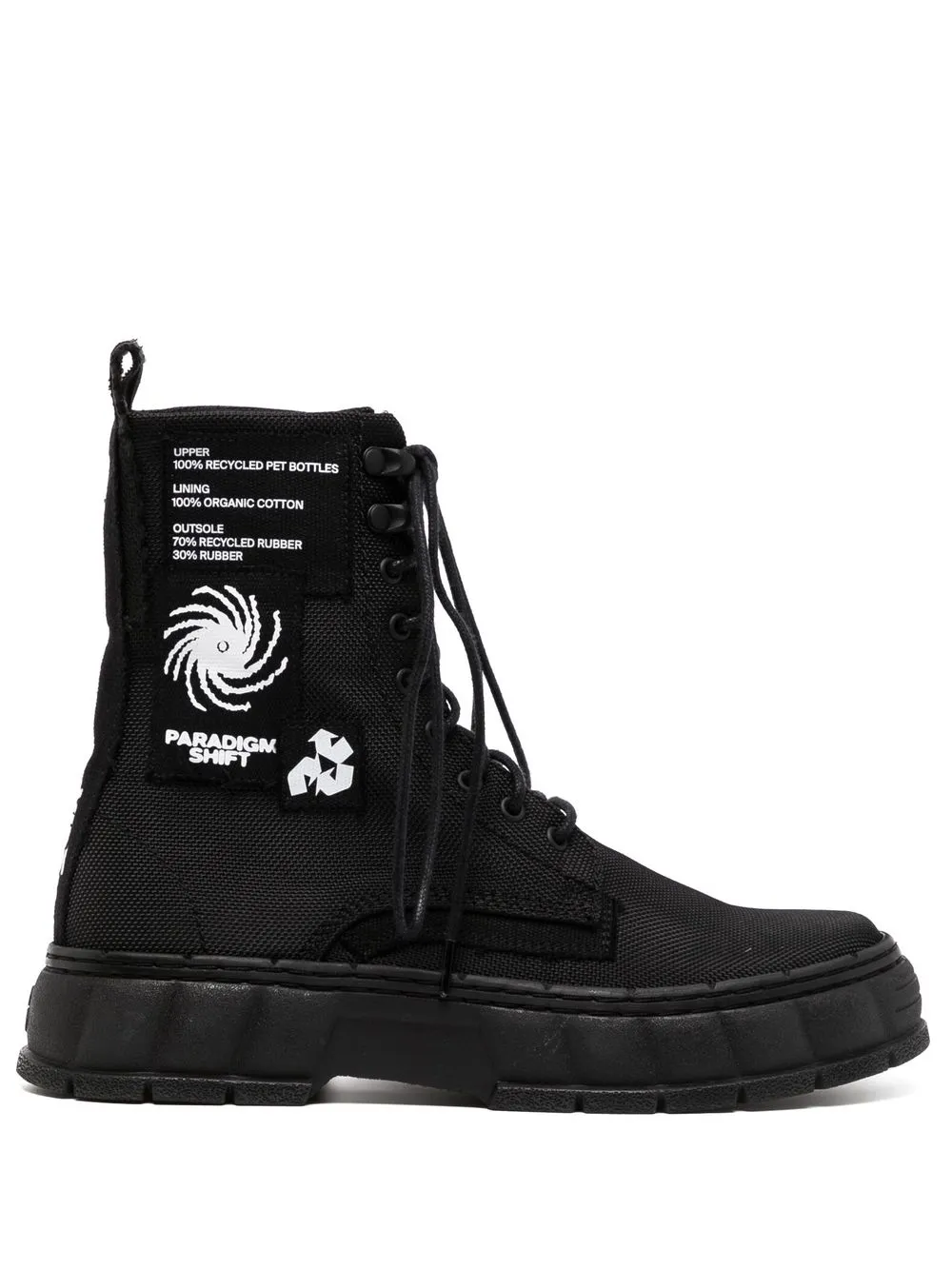 

Virón logo patch interwoven boots - Black