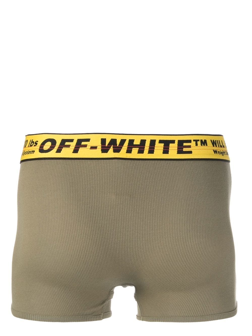 Off-White Boxershorts met logoband - Groen