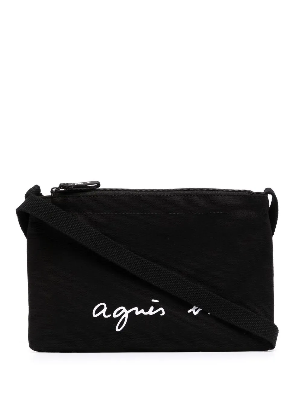 

agnès b. logo-print crossbody bag - Black