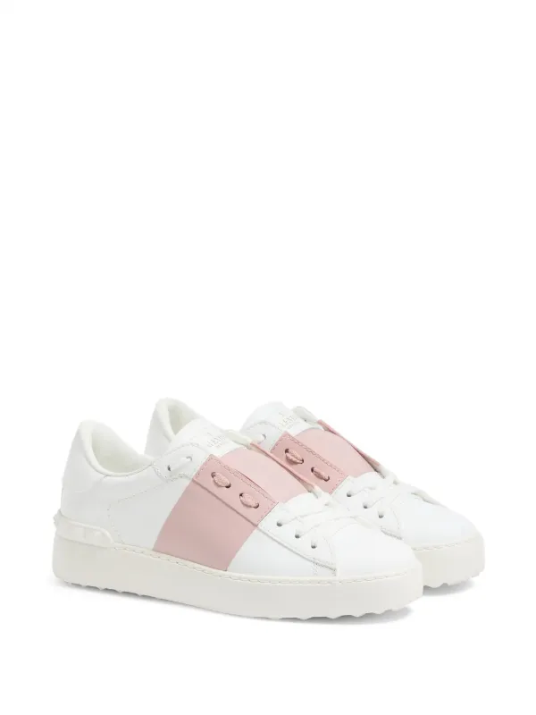 Valentino Garavani Open low-top Leather Sneakers | White | FARFETCH