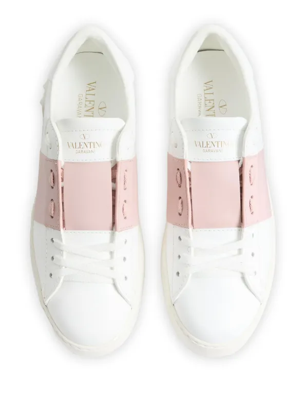 Valentino Garavani Open low-top Leather Sneakers | White | FARFETCH