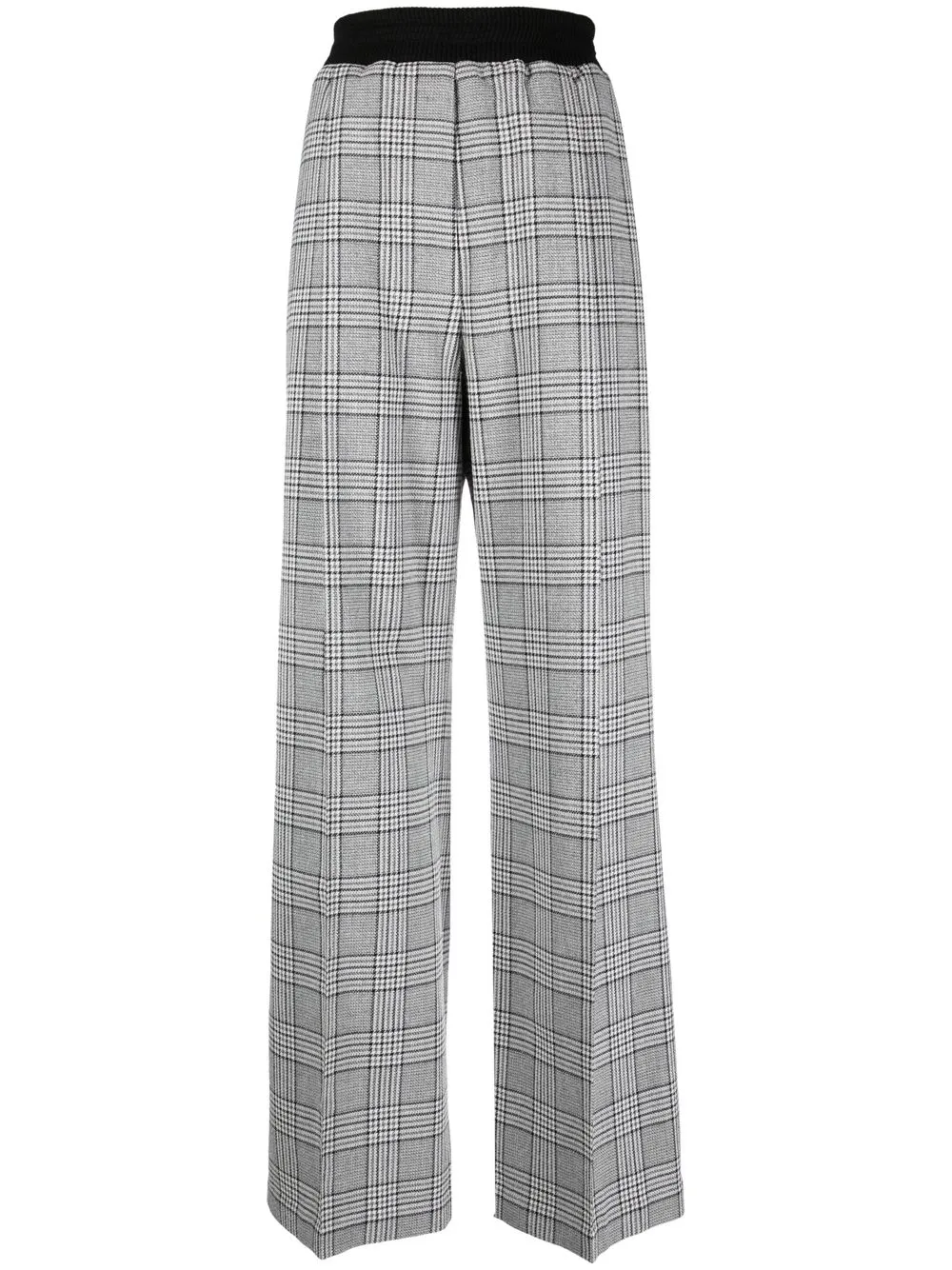 

The Mannei pantalones anchos con estampado de cuadros - Gris