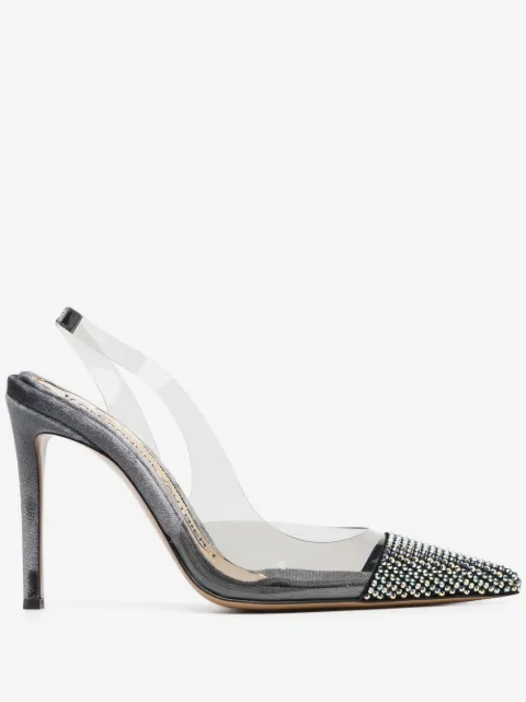 Alexandre Vauthier rhinestone-embellished slingback pumps