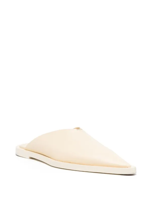 Jil Sander pointed-toe Leather Mules | Neutrals | FARFETCH