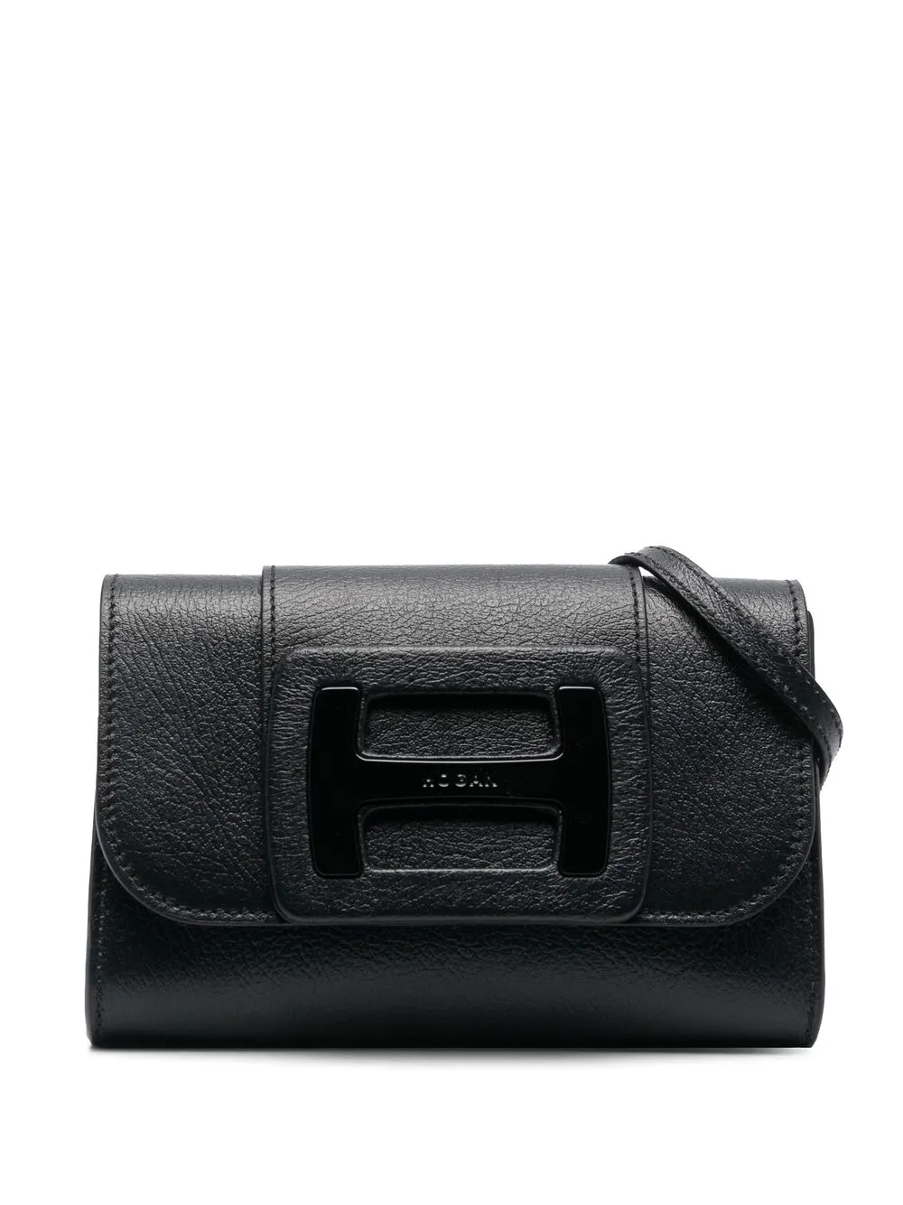 

Hogan bolsa crossbody granulada - Negro