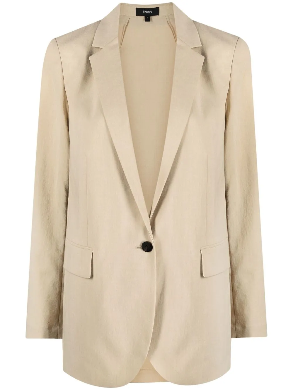 

Theory button-front blazer - Neutrals