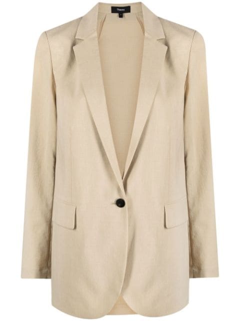 Theory button-front blazer