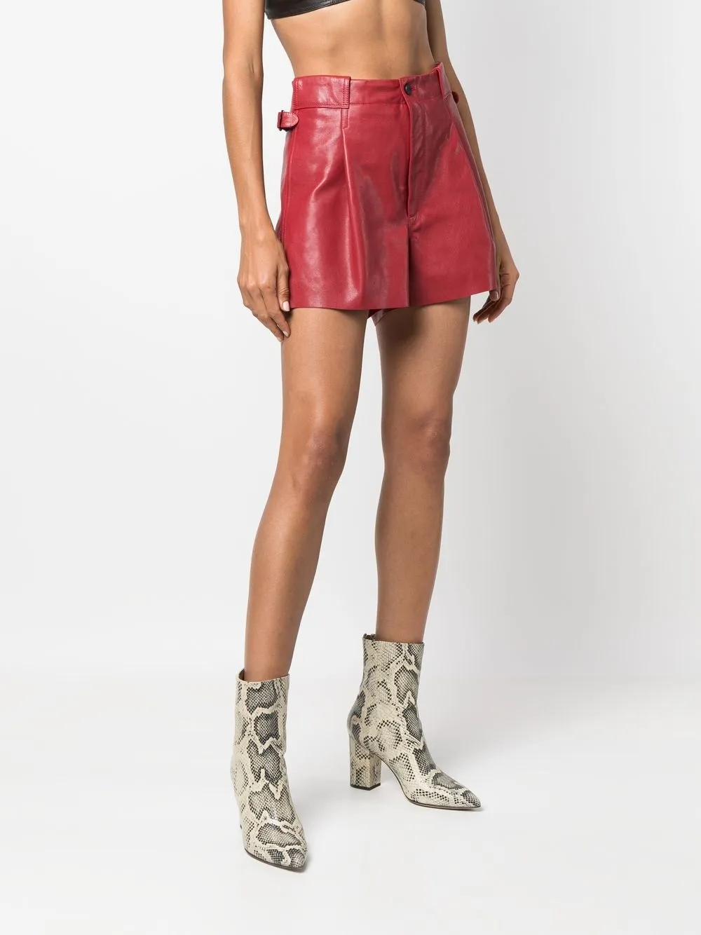  The Mannei Radlerhose Mit Hohem Bund   Rot 