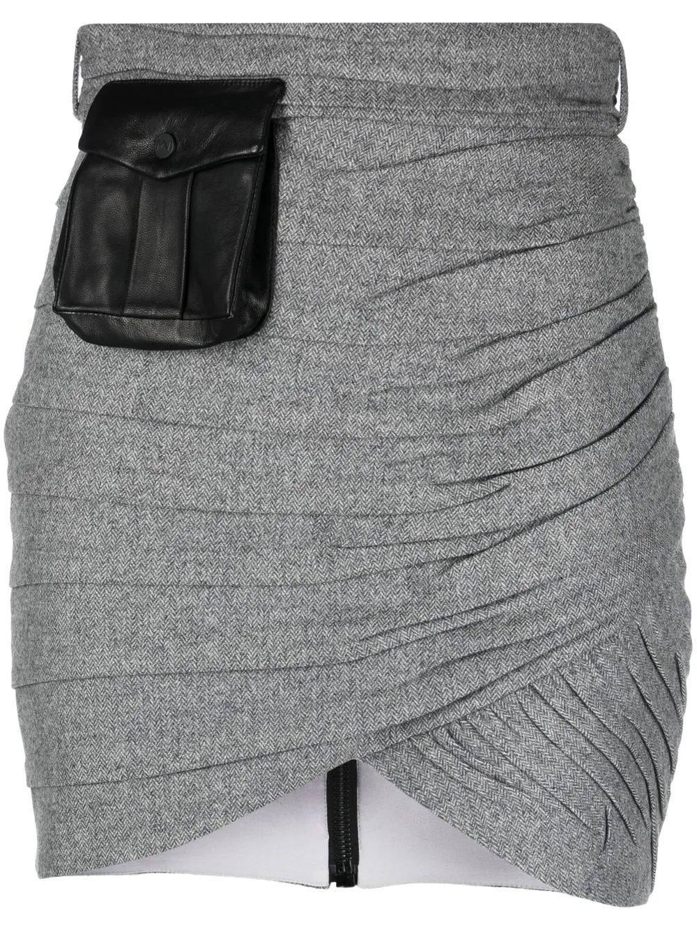 

The Mannei Girona ruched mini skirt - Grey