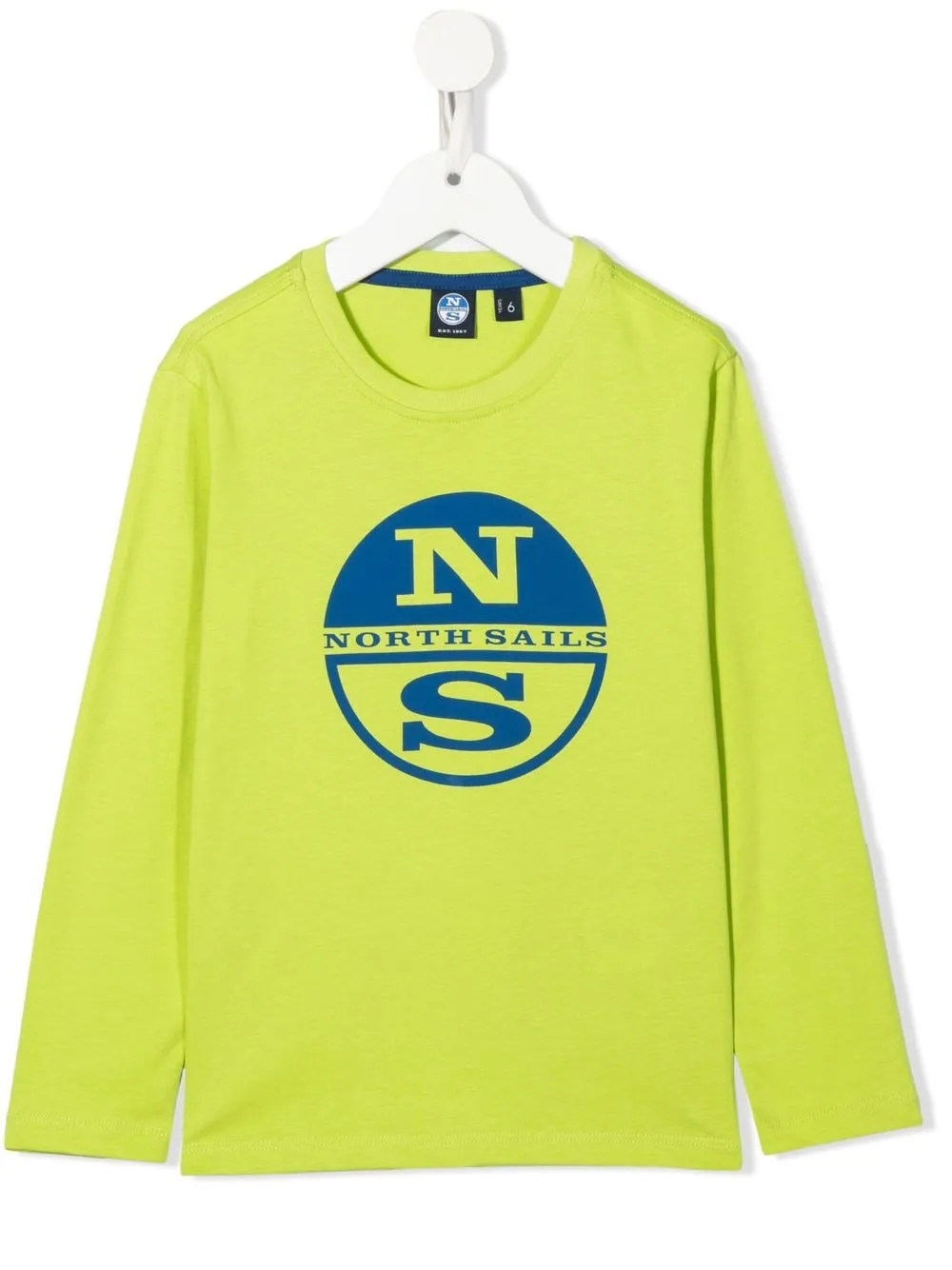 

North Sails Kids playera manga larga con logo estampado - Verde