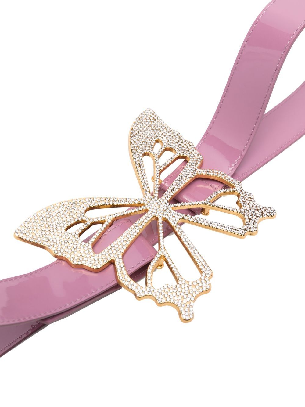 Blumarine Leren riem - Roze