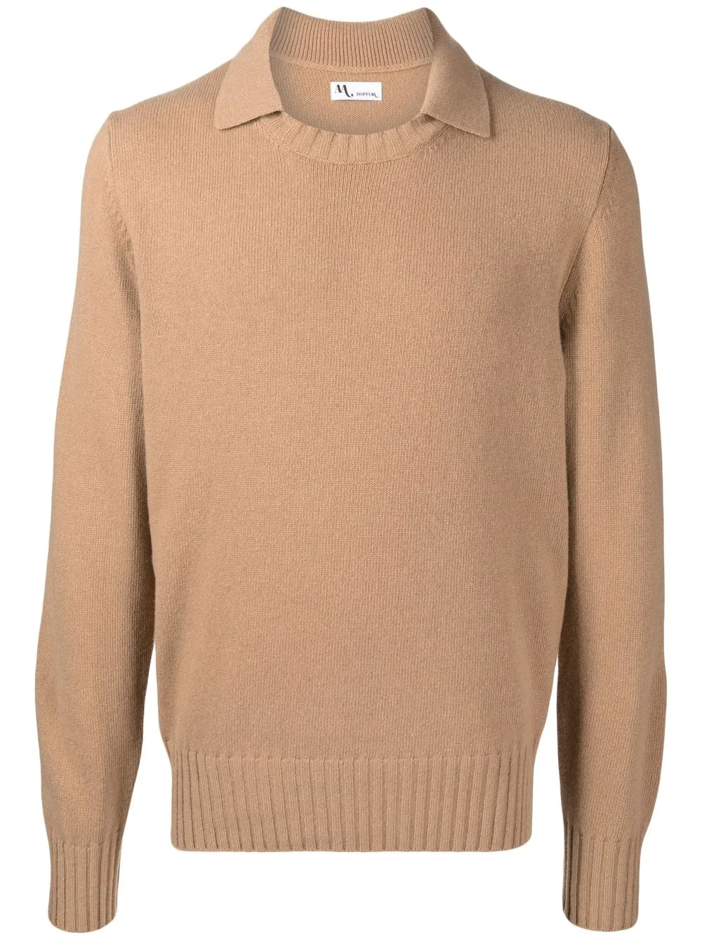 

Doppiaa collared wool-blend jumper - Brown