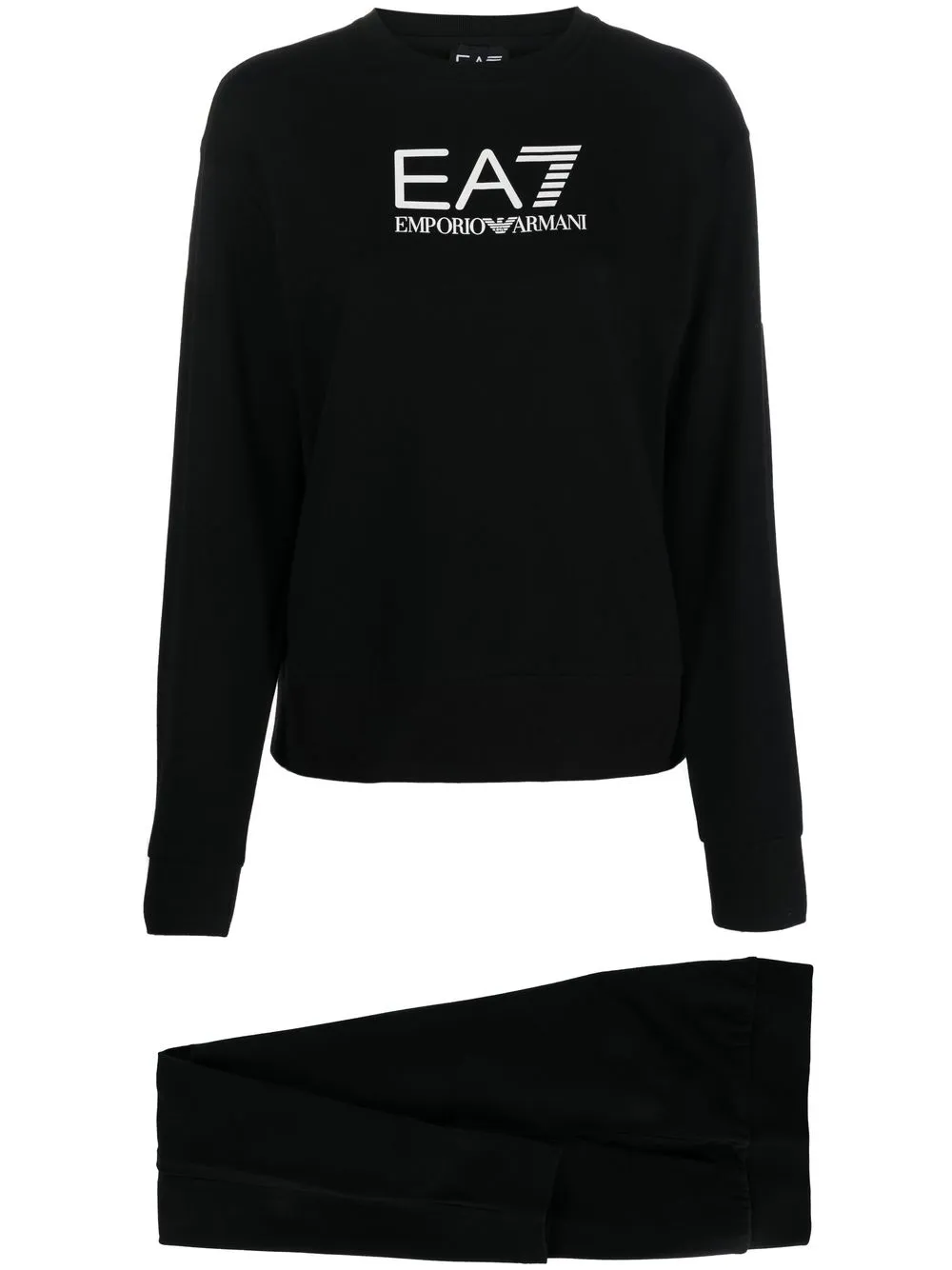 

Ea7 Emporio Armani logo-print tracksuit - Black