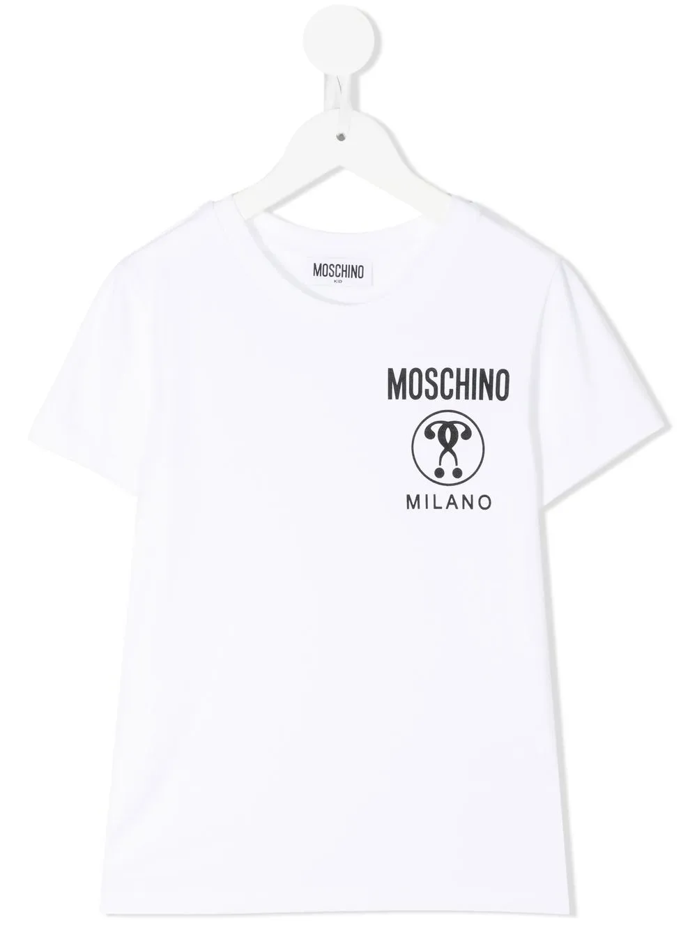 

Moschino Kids logo-print cotton T-shirt - White