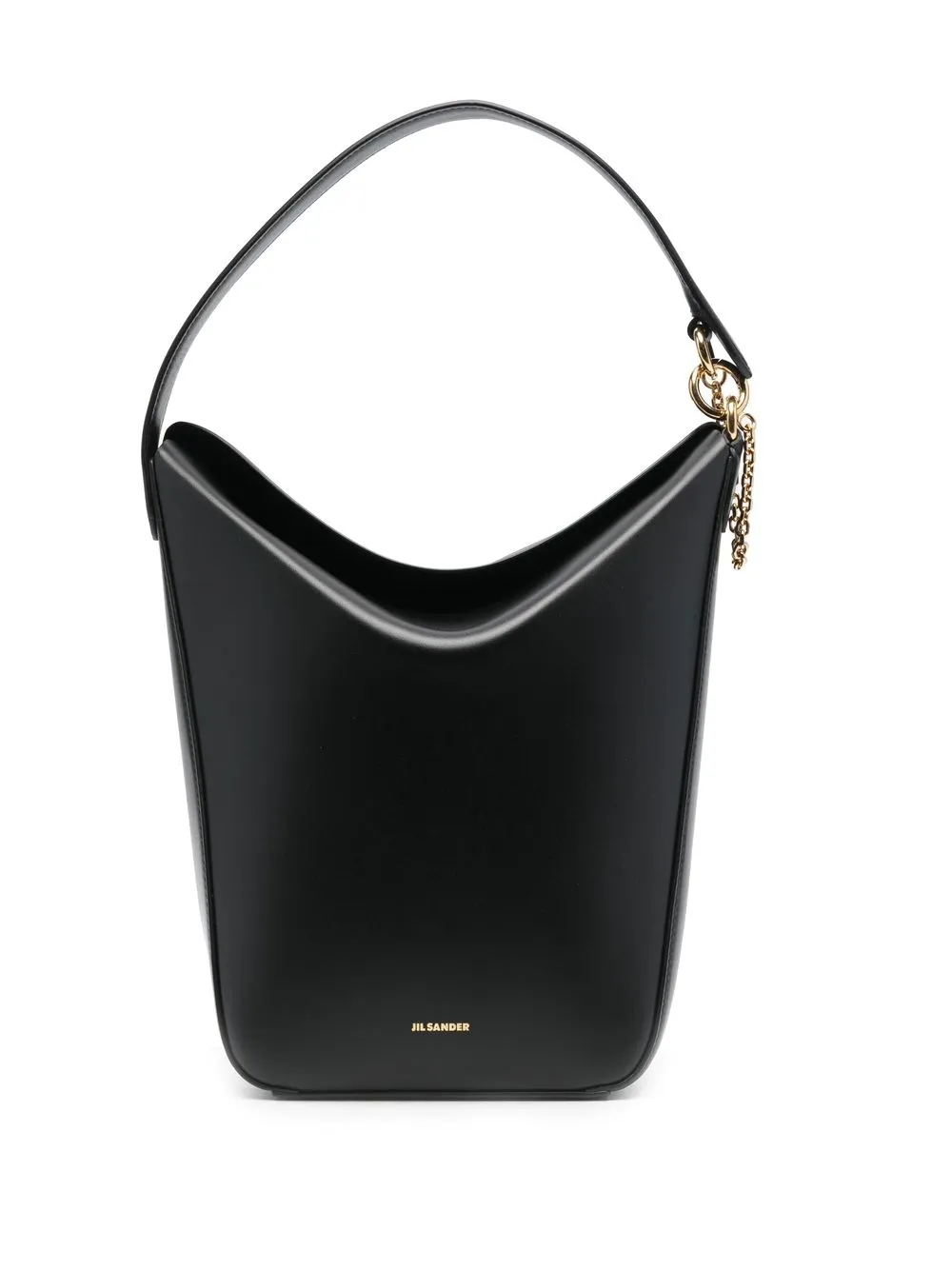 

Jil Sander logo-print leather tote bag - Black