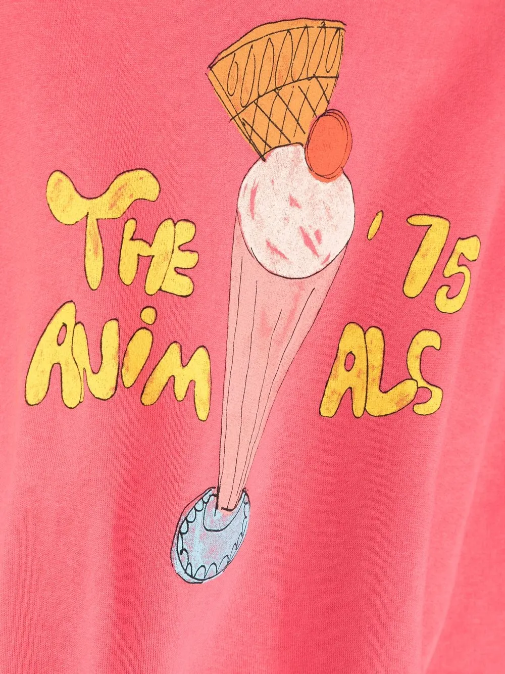The Animals Observatory Illustrated Logo-print Sweatshirt In Rosa