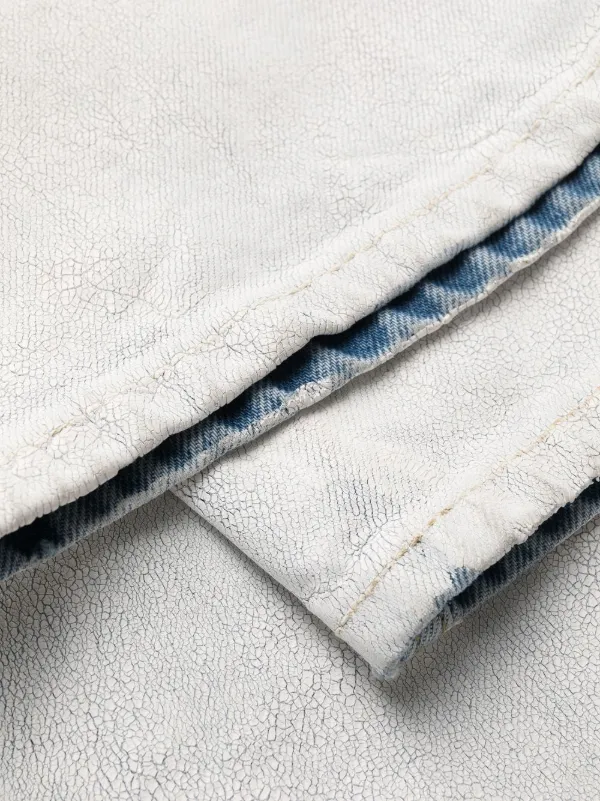 Maison Margiela painted-design straight-leg Jeans | White | FARFETCH